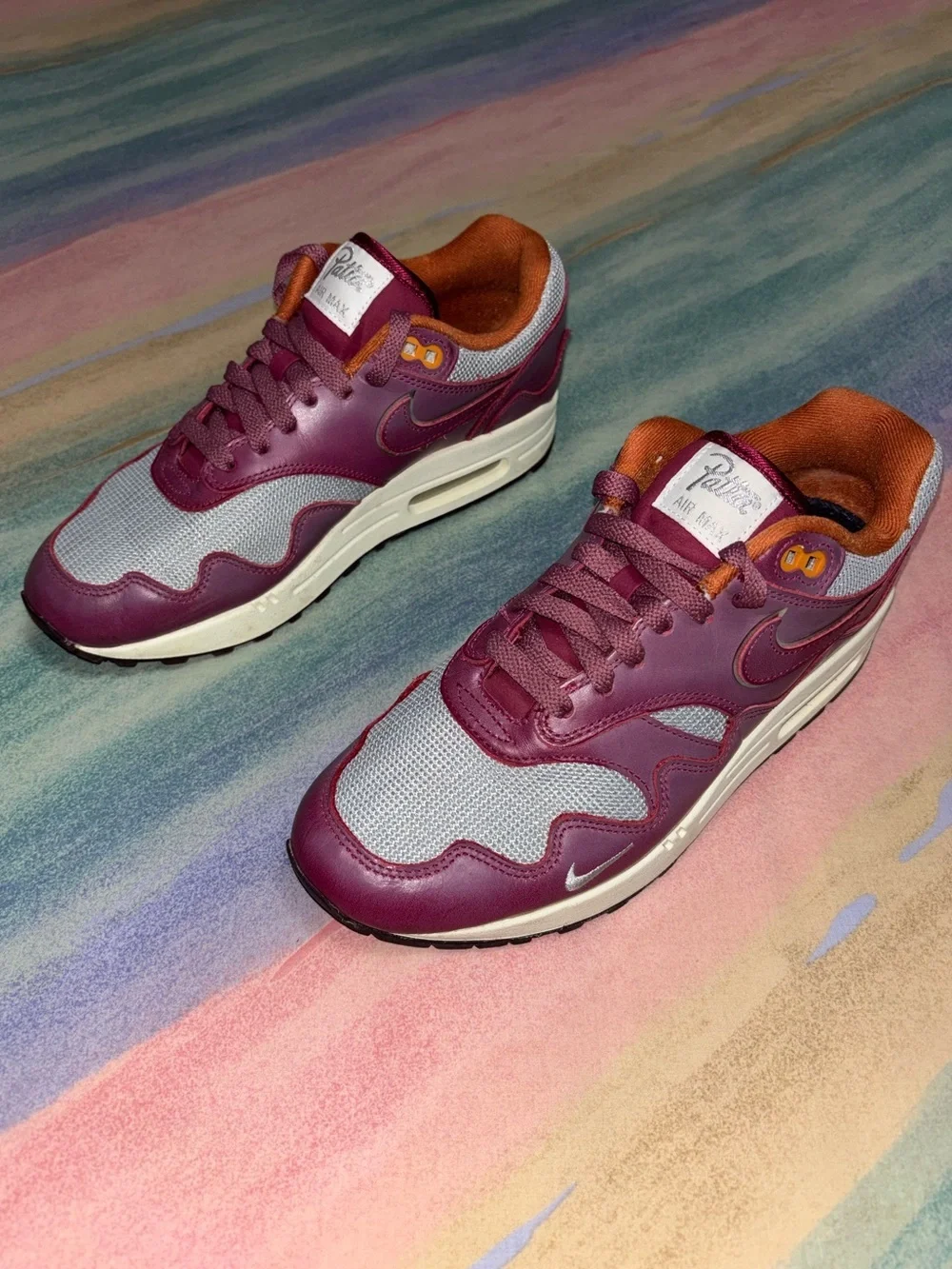 Nike Air Max 1 x Patta Rush Maroon sneakers men’s 7.5 / women’s 9